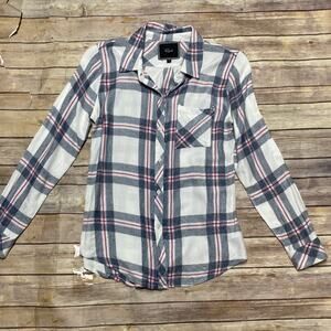 Rails Long Sleeve Button Down Top XS